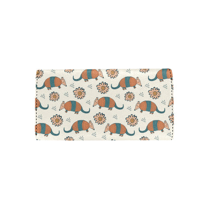 Armadillo Pattern Print Design 02 Women's Trifold Wallet