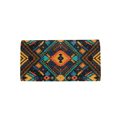 Kente Pattern Print Design 04 Women's Trifold Wallet
