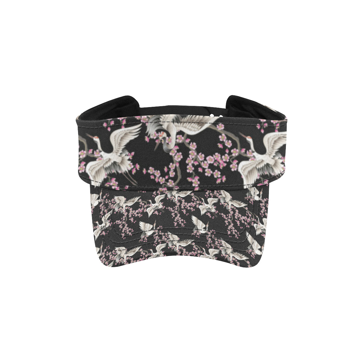 Crane Pattern Print Design 01 Unisex Sun Visor