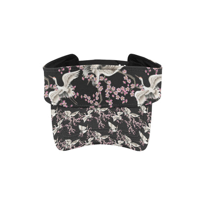 Crane Pattern Print Design 01 Unisex Sun Visor