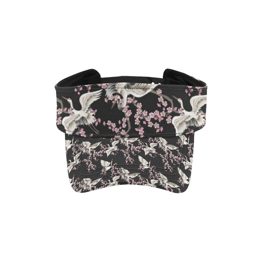 Crane Pattern Print Design 01 Unisex Sun Visor