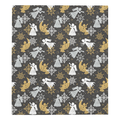 Angel Pattern Print Design 04 Premium Quilt