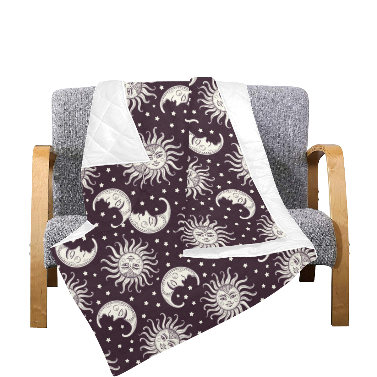 Sun Moon Face Premium Quilt