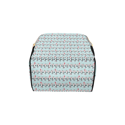 Penguin Sking Design Diaper Bag Backpack