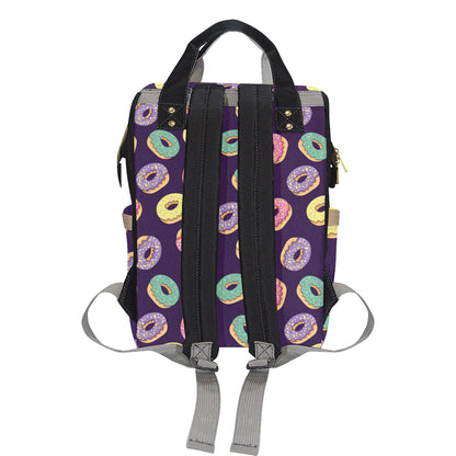 Donut Pattern Print Design DN08 Diaper Bag Backpack