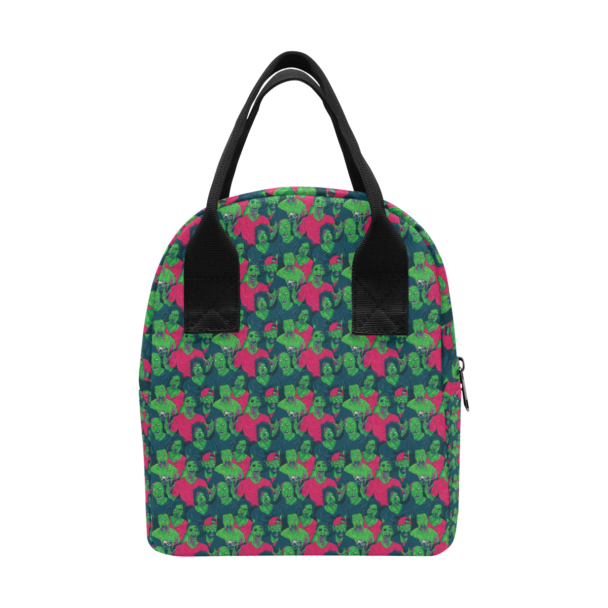 Zombie Themed Design Pattern Print Insulated Lunch Bag