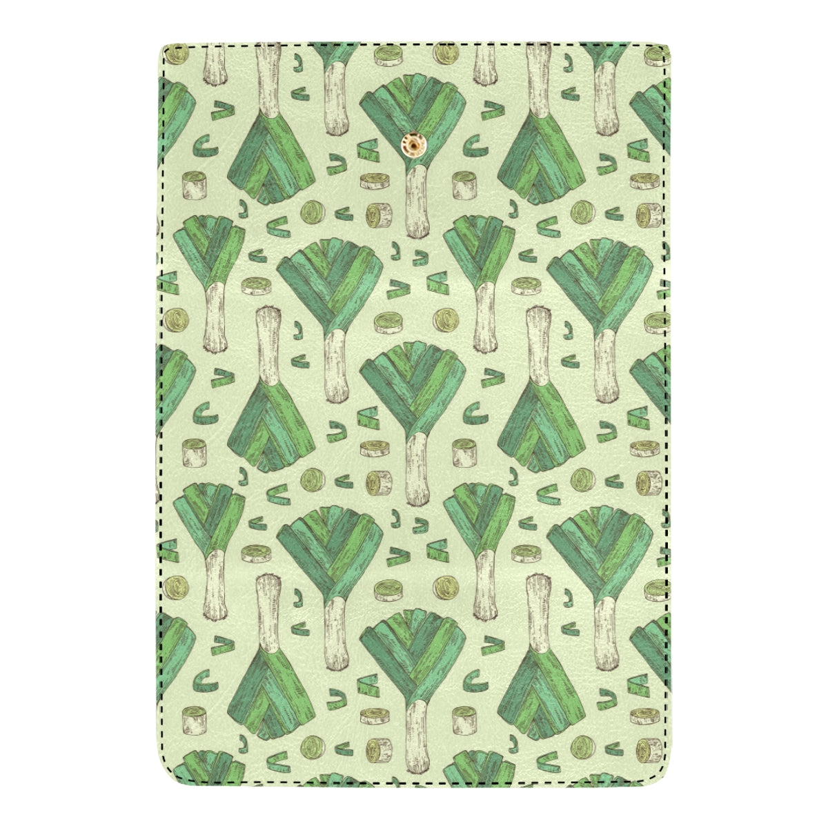 Leek Pattern Print Design 04 Women's Trifold Wallet