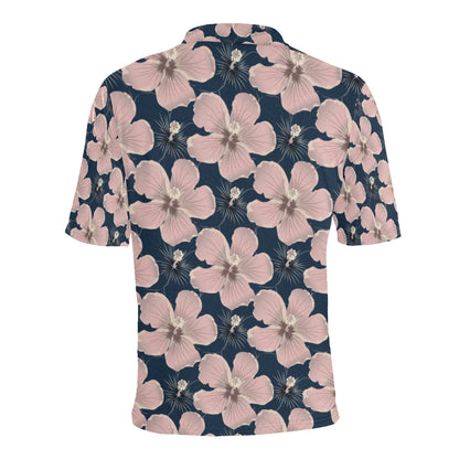 Plumeria Pattern Print Design PM018 Men Polo Shirt