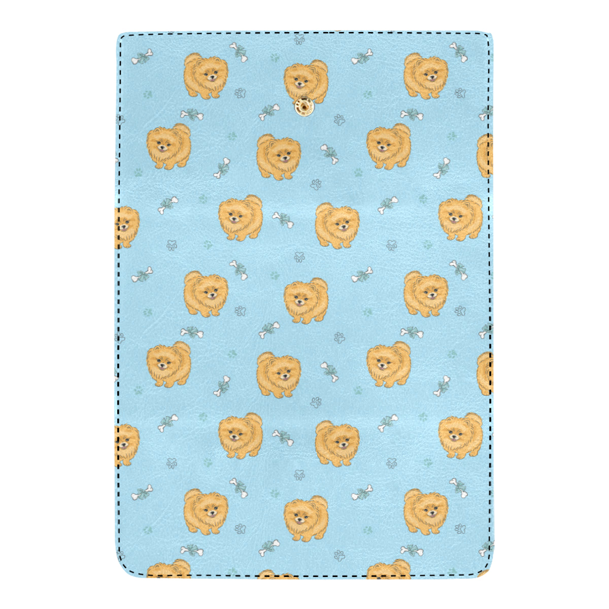 Pomeranians Pattern Print Design A03 Women's Trifold Wallet