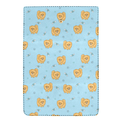Pomeranians Pattern Print Design A03 Women's Trifold Wallet