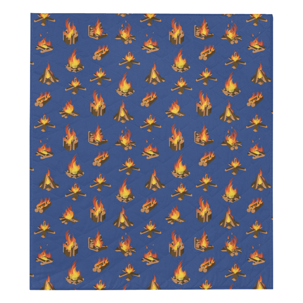 Campfire Pattern Print Design 03 Premium Quilt