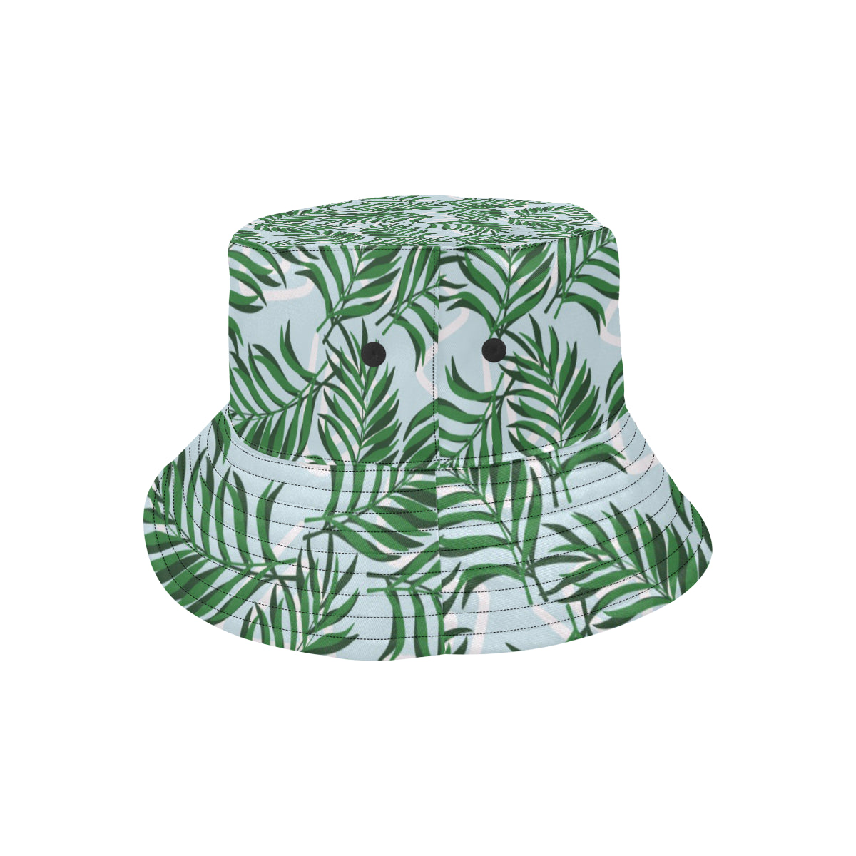 Palm Leaves Pattern Print Design PL06 Unisex Bucket Hat