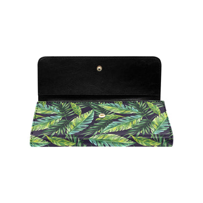 Tropical Flower Pattern Print Design TF06 Women's Trifold Wallet