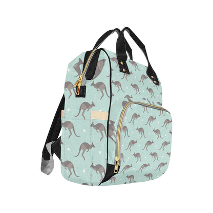 Kangaroos Pattern Print Design 04 Diaper Bag Backpack
