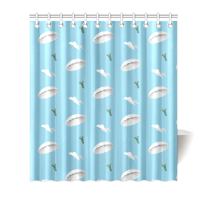 Paratrooper Pattern Print Design A02 Shower Curtain