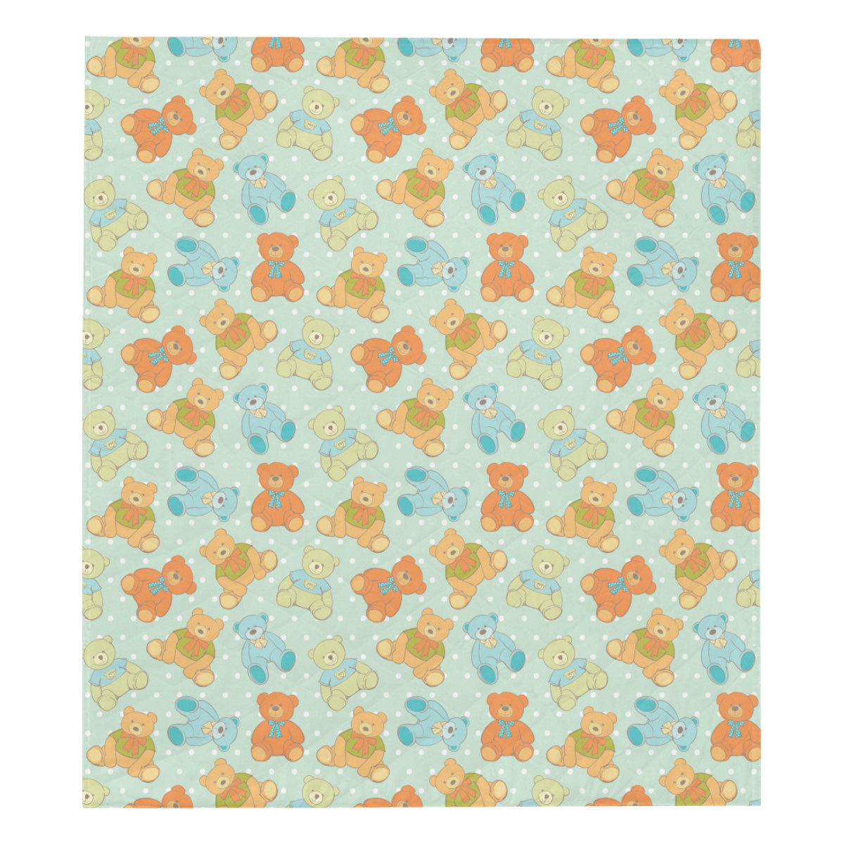 Bear Pattern Print Design 02 Premium Quilt