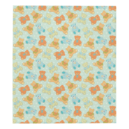 Bear Pattern Print Design 02 Premium Quilt