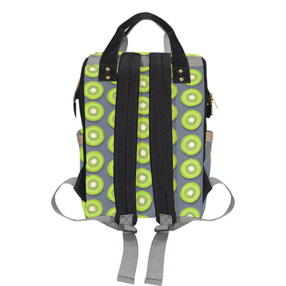 Kiwi Pattern Print Design KW06 Diaper Bag Backpack