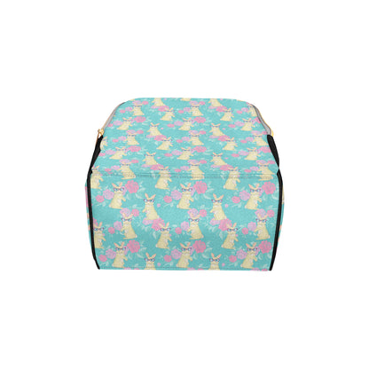 Rabbit Pattern Print Design RB05 Diaper Bag Backpack