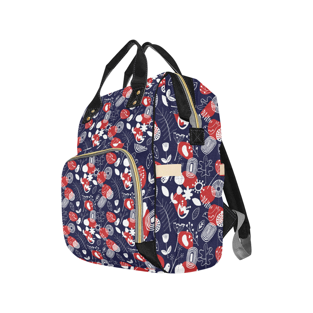 Nordic Pattern Print Design A02 Diaper Bag Backpack