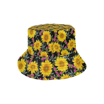 Sunflower Pattern Print Design SF014 Unisex Bucket Hat