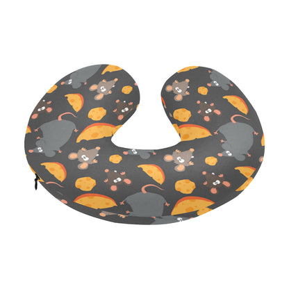 Rat Pattern Print Design 04 U-Shaped Travel Neck Pillow