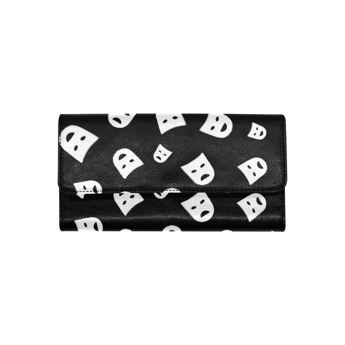 Acting Mask Pattern Print Design 03 Women's Trifold Wallet