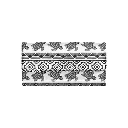 Sea Turtle Tribal Aztec Women's Trifold Wallet