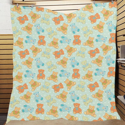 Bear Pattern Print Design 02 Premium Quilt