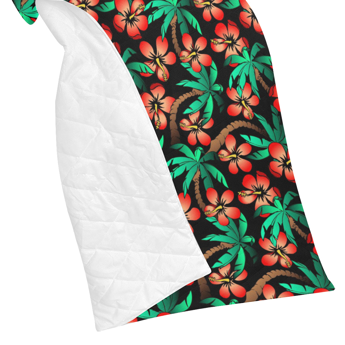 Hawaiian Themed Pattern Print Design H022 Premium Quilt
