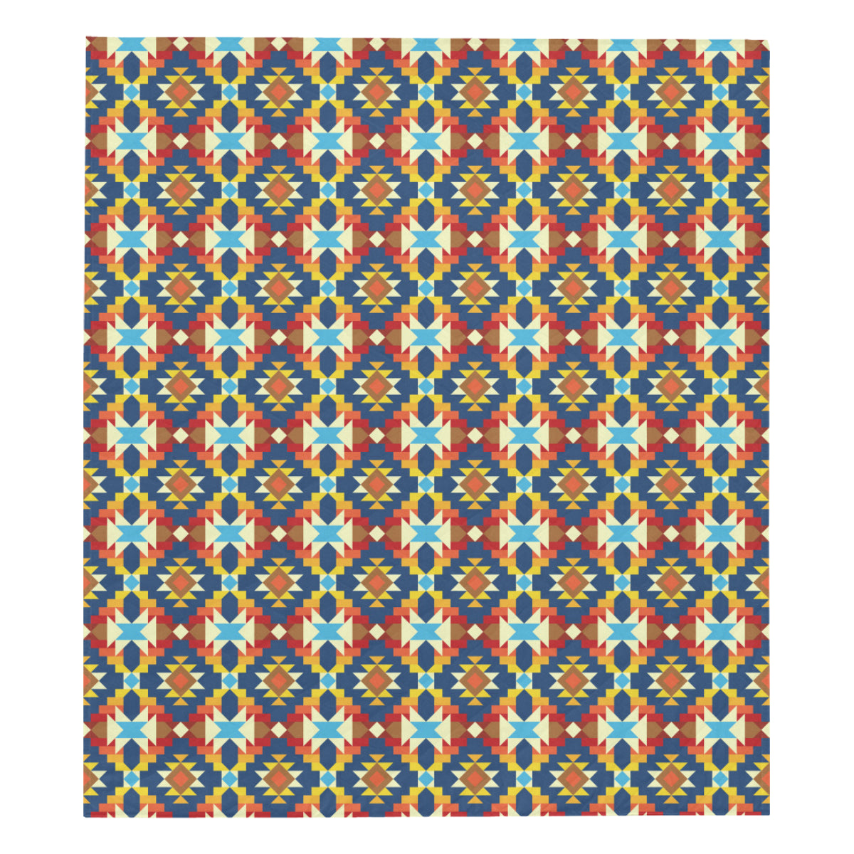Aztec Pattern Print Design 01 Premium Quilt