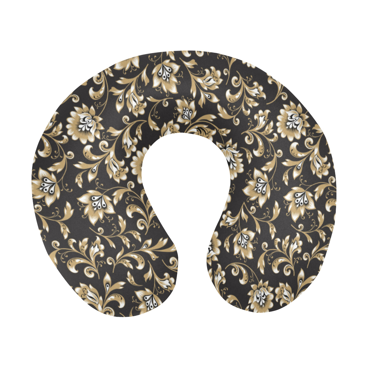 Brocade Pattern Print Design 03 U-Shaped Travel Neck Pillow