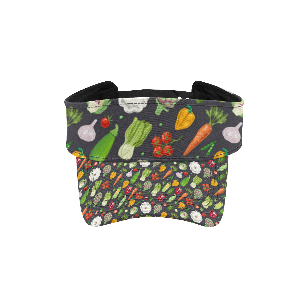 Vegan Pattern Themed Design Print Unisex Sun Visor