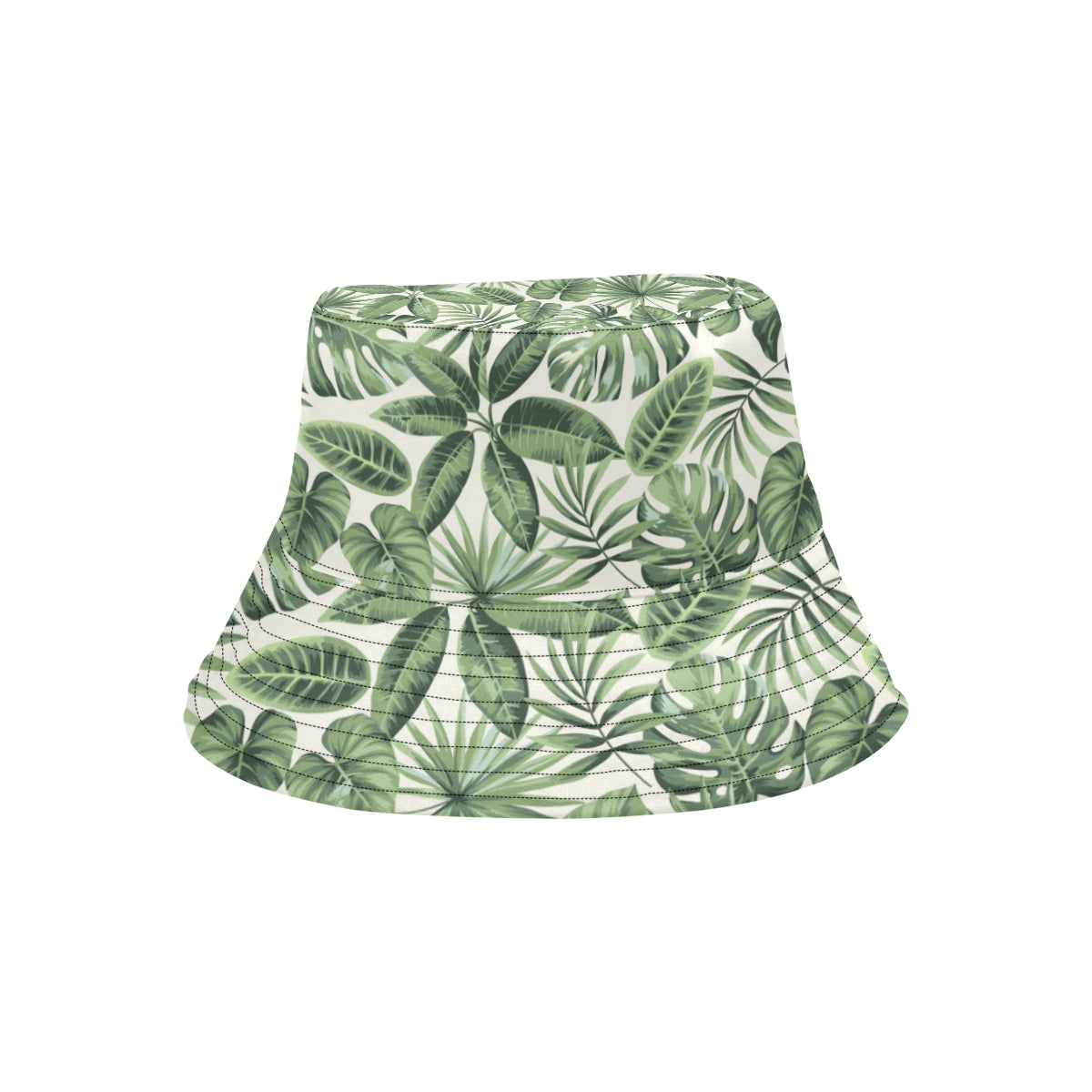 Palm Leaves Pattern Print Design PL014 Unisex Bucket Hat