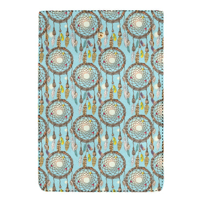 Blue Dream catcher Women's Trifold Wallet
