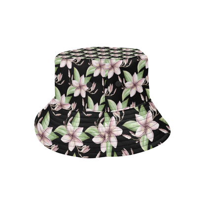 Plumeria Pattern Print Design PM02 Unisex Bucket Hat