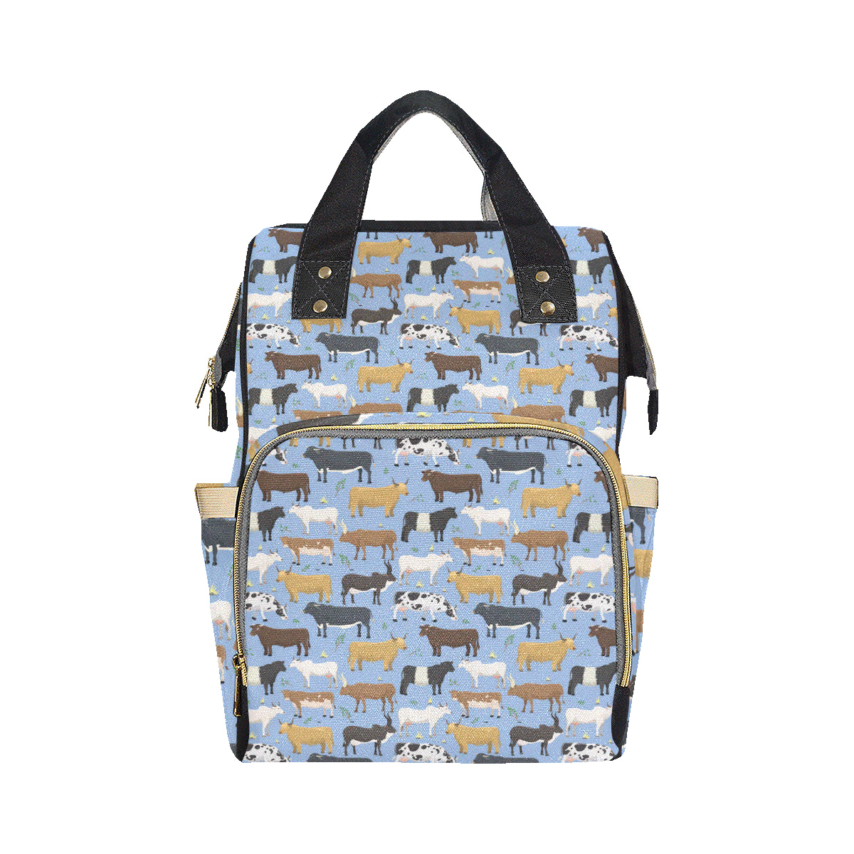 Cattle Pattern Print Design 02 Diaper Bag Backpack