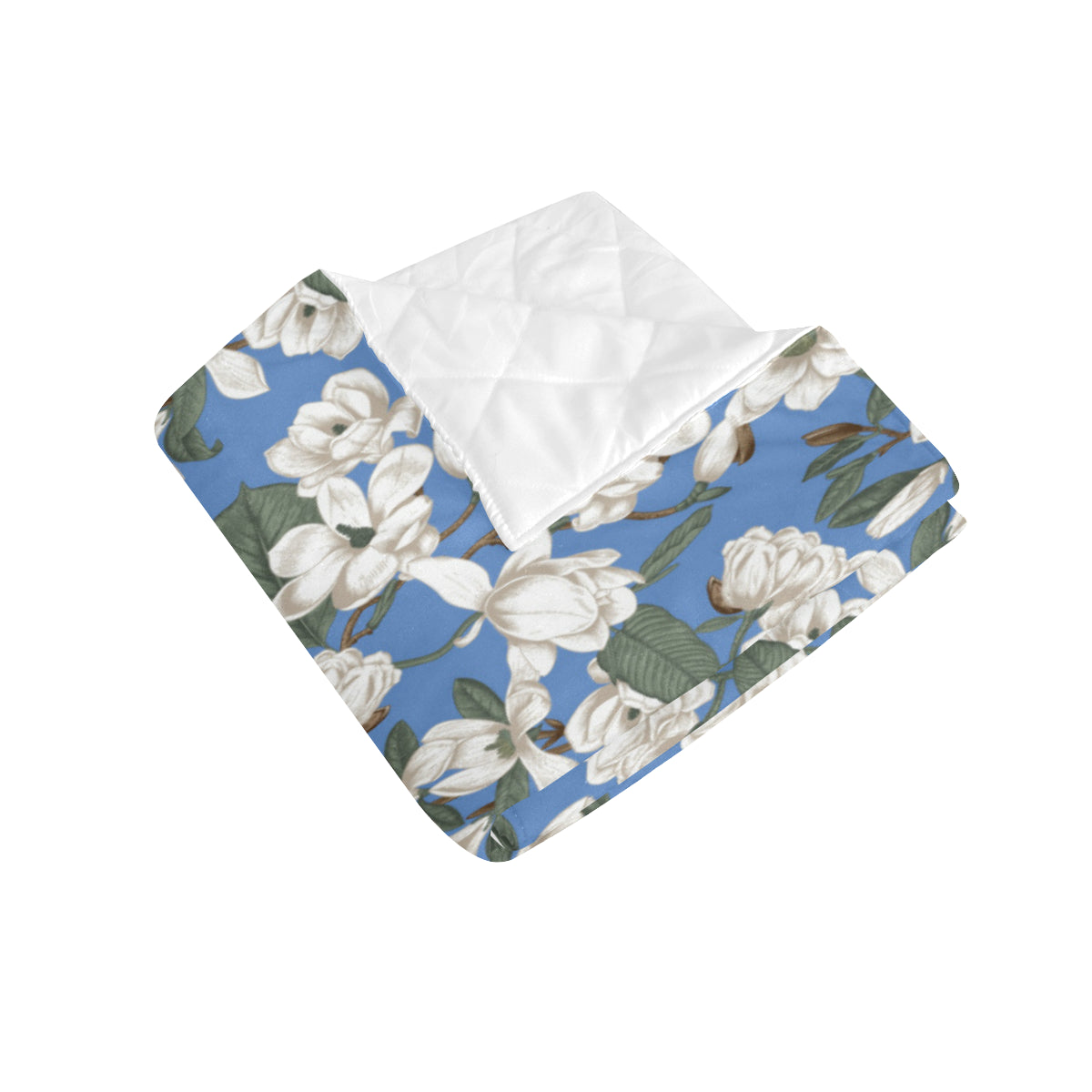 Magnolia Pattern Print Design 01 Premium Quilt