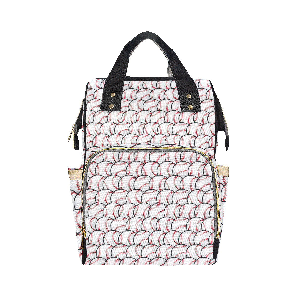 Baseball Pattern Diaper Bag Backpack