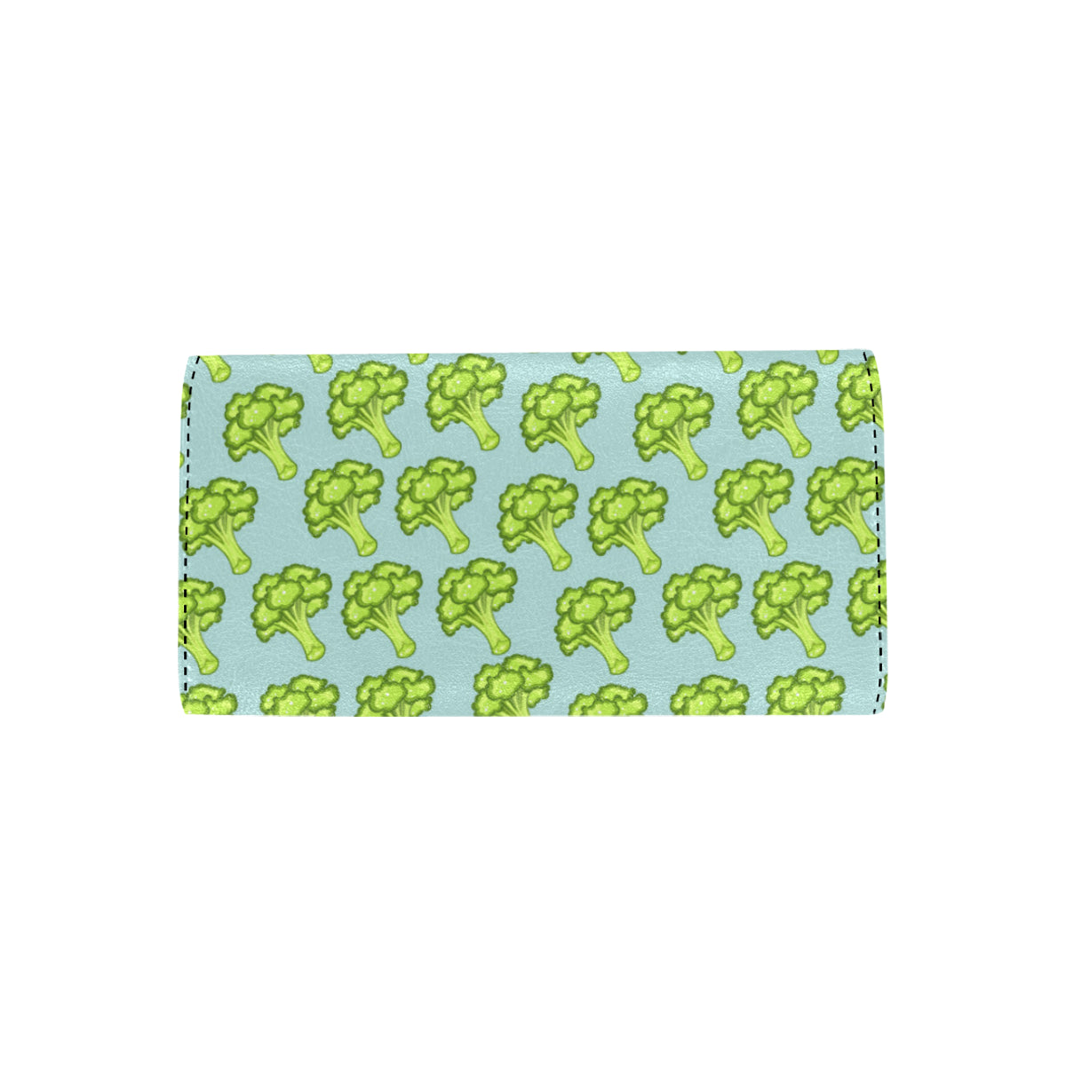Broccoli Pattern Print Design 02 Women's Trifold Wallet