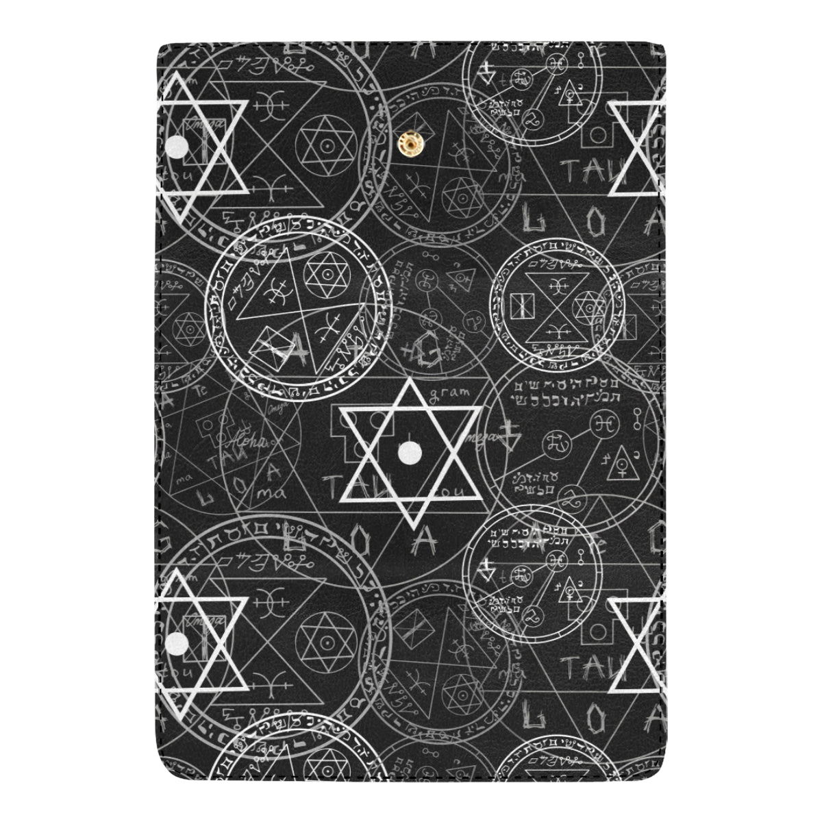 Pentagram Pattern Print Design A01 Women's Trifold Wallet