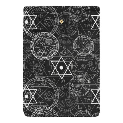 Pentagram Pattern Print Design A01 Women's Trifold Wallet
