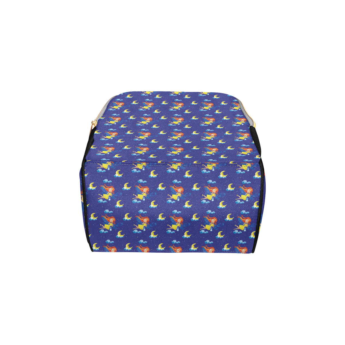 Fairy with Moon Print Pattern Diaper Bag Backpack