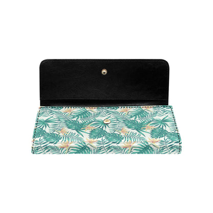 Bird Of Paradise Pattern Print Design 05 Women's Trifold Wallet