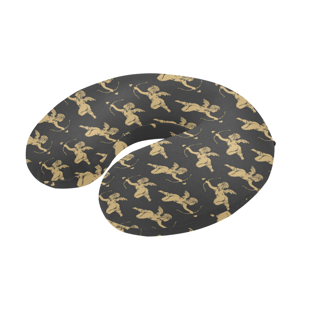 Cupid Pattern Print Design 02 U-Shaped Travel Neck Pillow