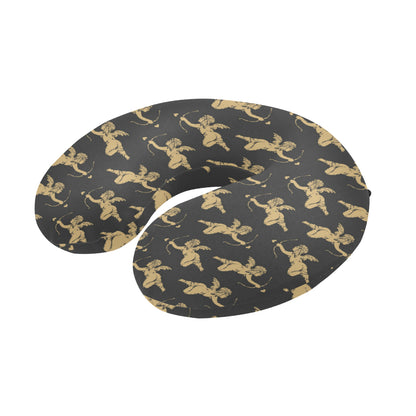 Cupid Pattern Print Design 02 U-Shaped Travel Neck Pillow