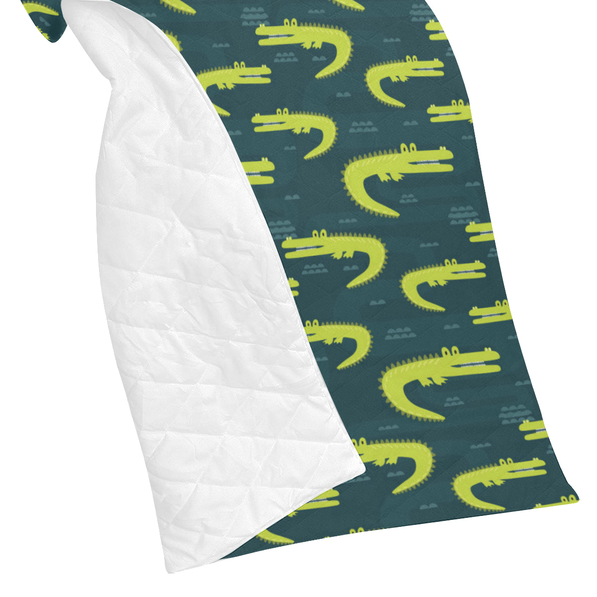 Alligator Pattern Print Design 03 Premium Quilt