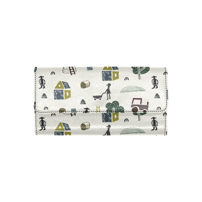 Agricultural Farm Print Design 01 Women's Trifold Wallet
