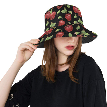 Apple Pattern Print Design AP011 Unisex Bucket Hat
