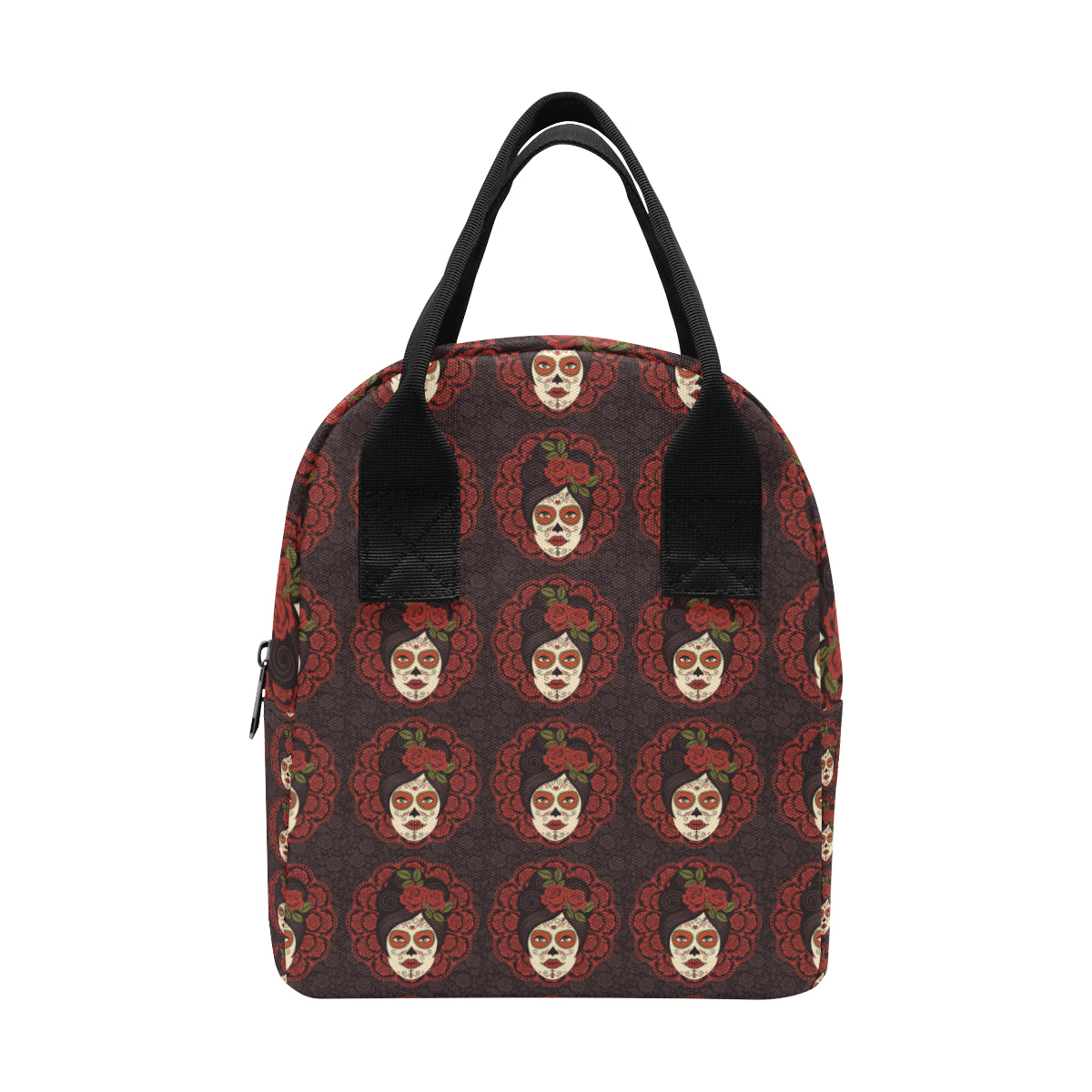 Day of the Dead Mexican Girl Insulated Lunch Bag